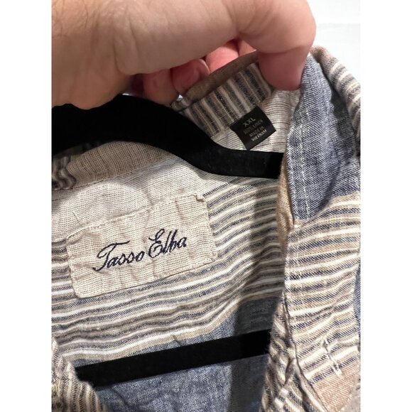 Tasso Elba 100%‎ Linen Button Up Shirt - Size XXL - Picture 2 of 2